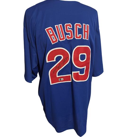Michael Busch Chicago Cubs Custom Signed Jersey - Picture 1 of 3